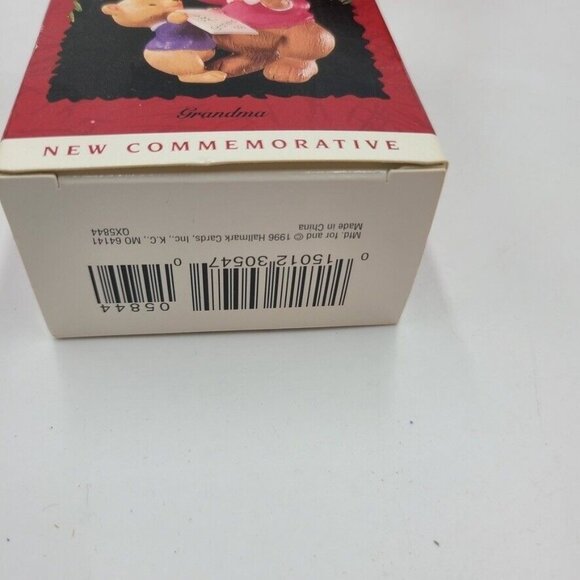 Vintage 90s Hallmark Grandma Christmas Ornament Grandpa Dogs Bears Lot 2 - Picture 3 of 8